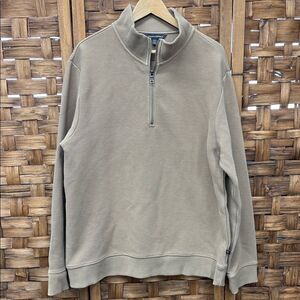 Banana Republic Men's Beige Zip-Up Sweater